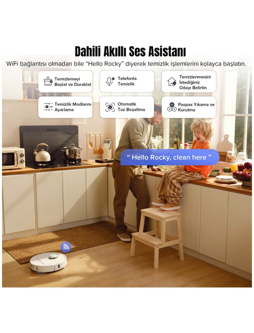 Roborock Qrevo MaxV Akıllı Robot Süpürge Beyaz