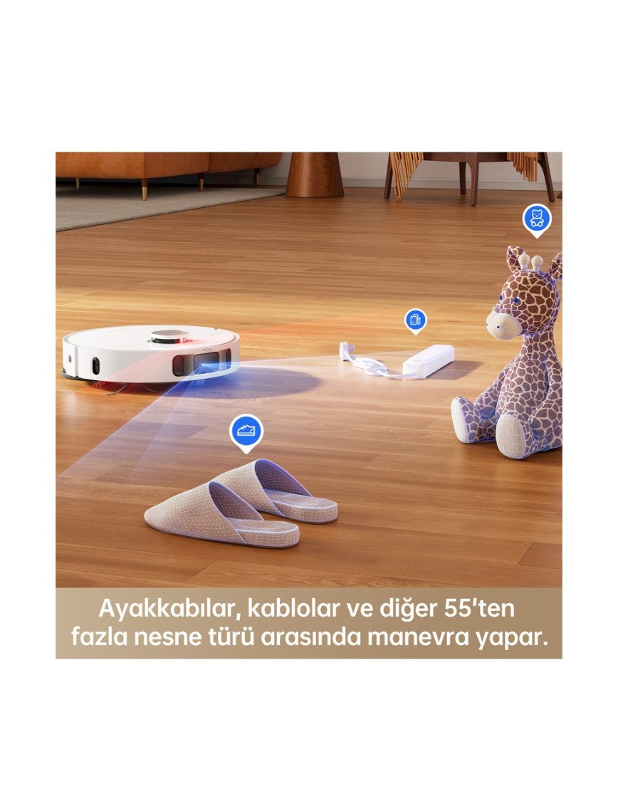 Dreame L10s Pro Ultra Heat Robot Süpürge Beyaz, 7.000PA Emiş Gücü,